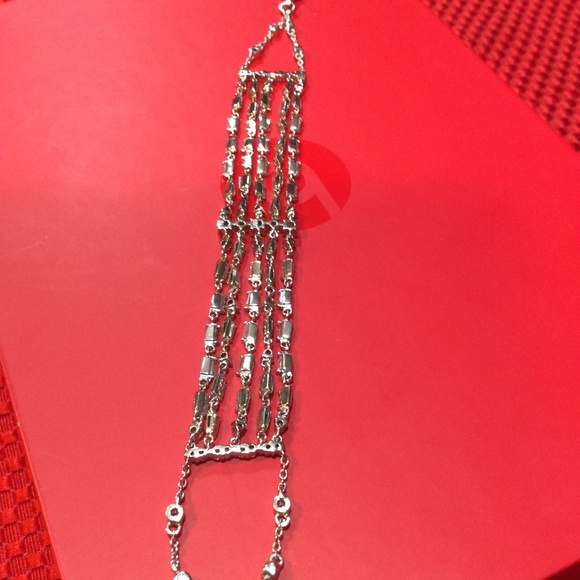 COSTUME JEWELRY BRACELET WITH MATCHING RING, SIZE 7 - Picture 7 of 10